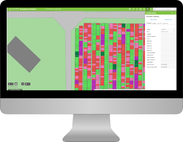 Cemetery Mapping Software Integrated - Desktop Ama Map 768x598 